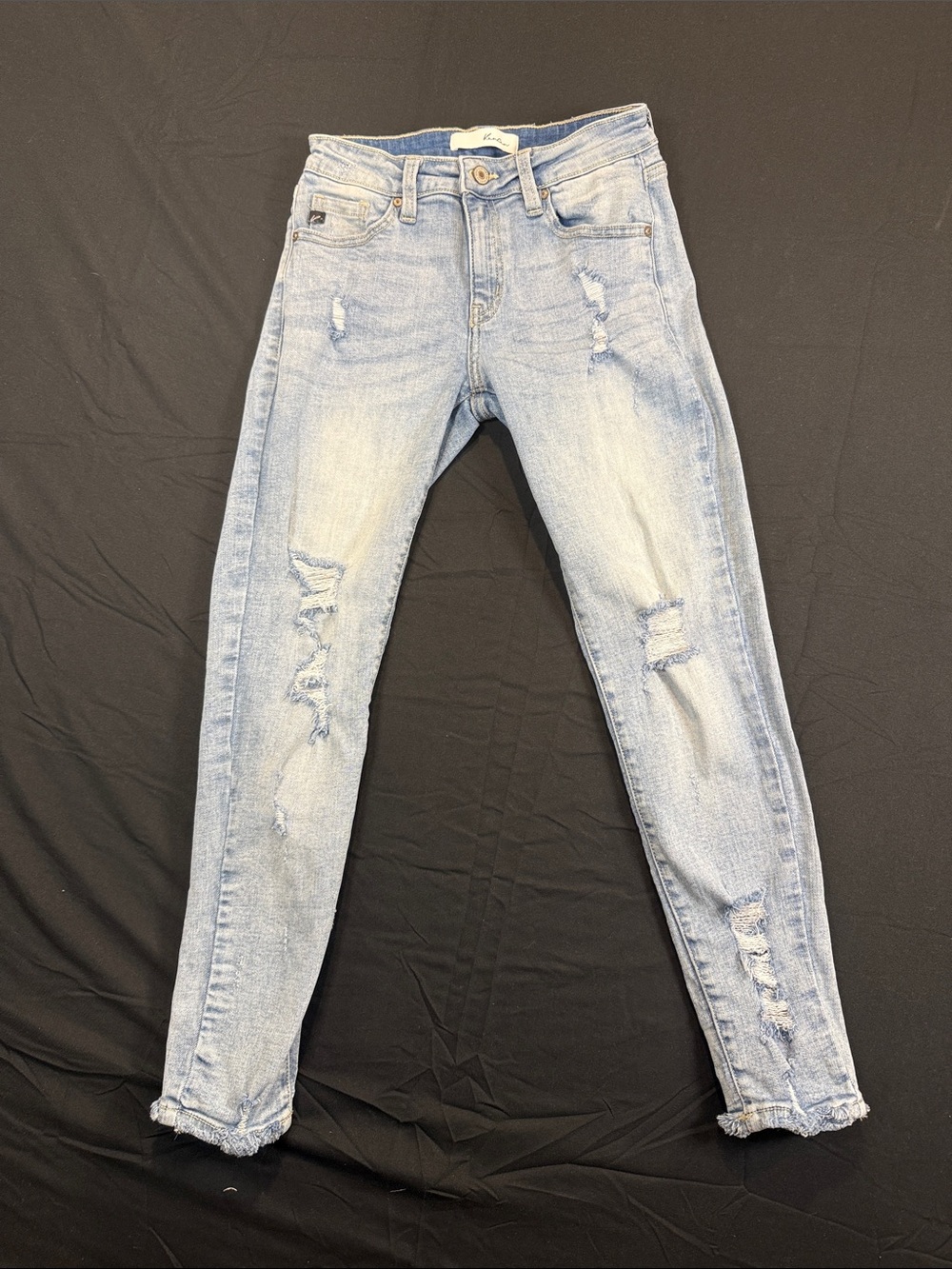 KanCan Light Blue Skinny Distressed Jeans Size 5/26 Stretch